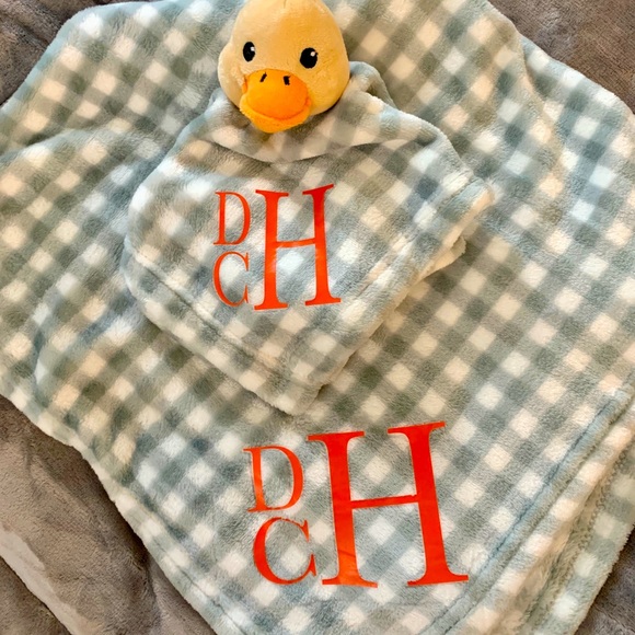 monogrammed lovey